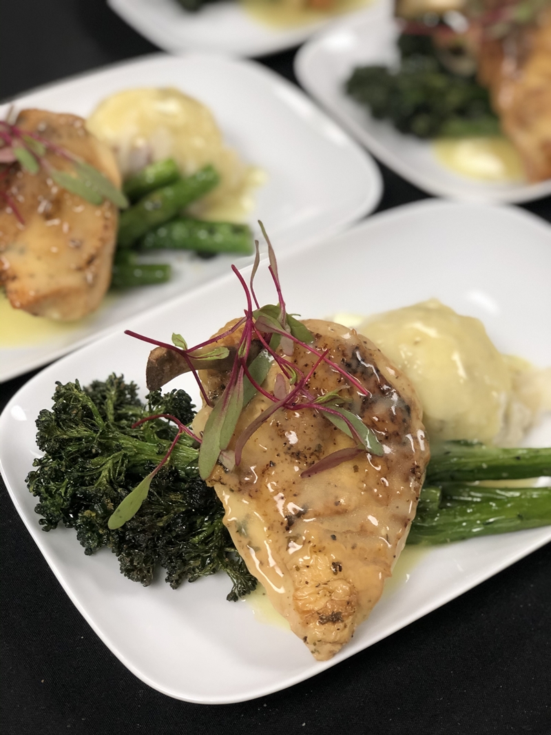 Roasted airline chicken with Fresno State chardonnay pan sauce img
